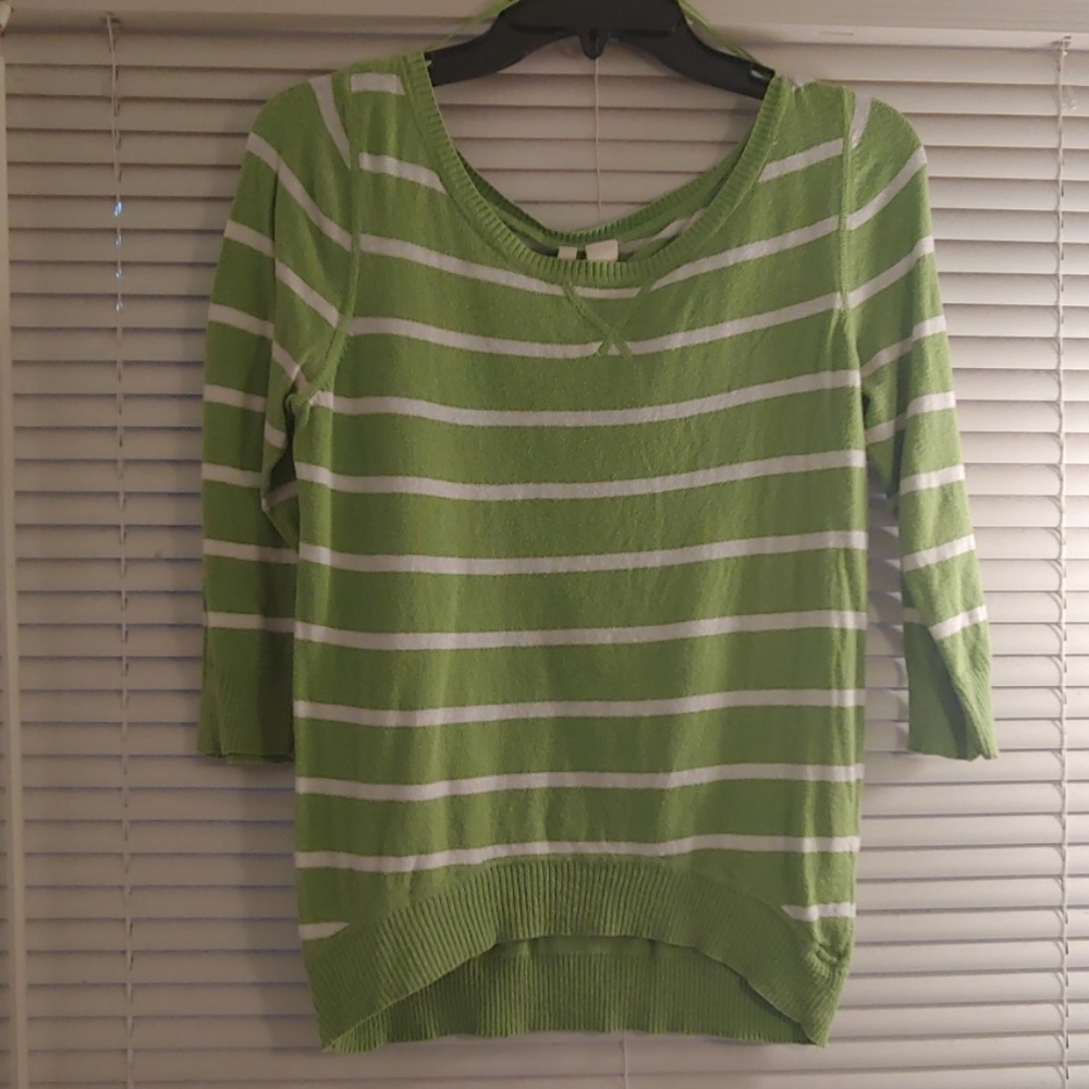 Bright green lightweight sweater top